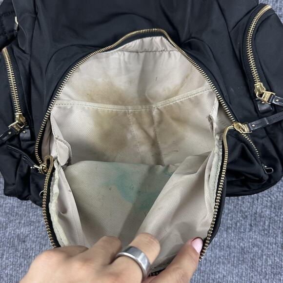 Tumi Calais Black Nylon Voyageur Tech Laptop Backpack Casual Travel Collage - Picture 13 of 16